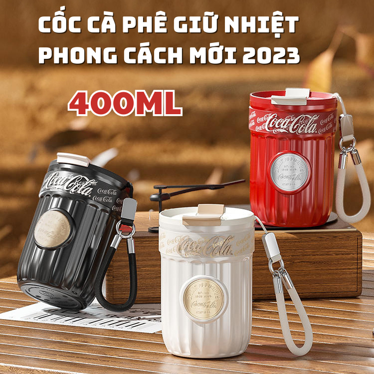 [Chính hãng] [Ảnh thật] [Có sẵn] CỐC CÀ PHÊ GIỮ NHIỆT GERM X COCACOLA 400ML MỚI NHẤT 2023