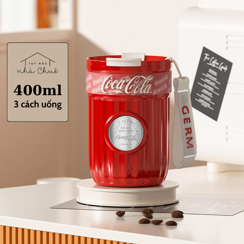 [Chính hãng] [Ảnh thật] [Có sẵn] CỐC CÀ PHÊ GIỮ NHIỆT GERM X COCACOLA 400ML MỚI NHẤT 2023
