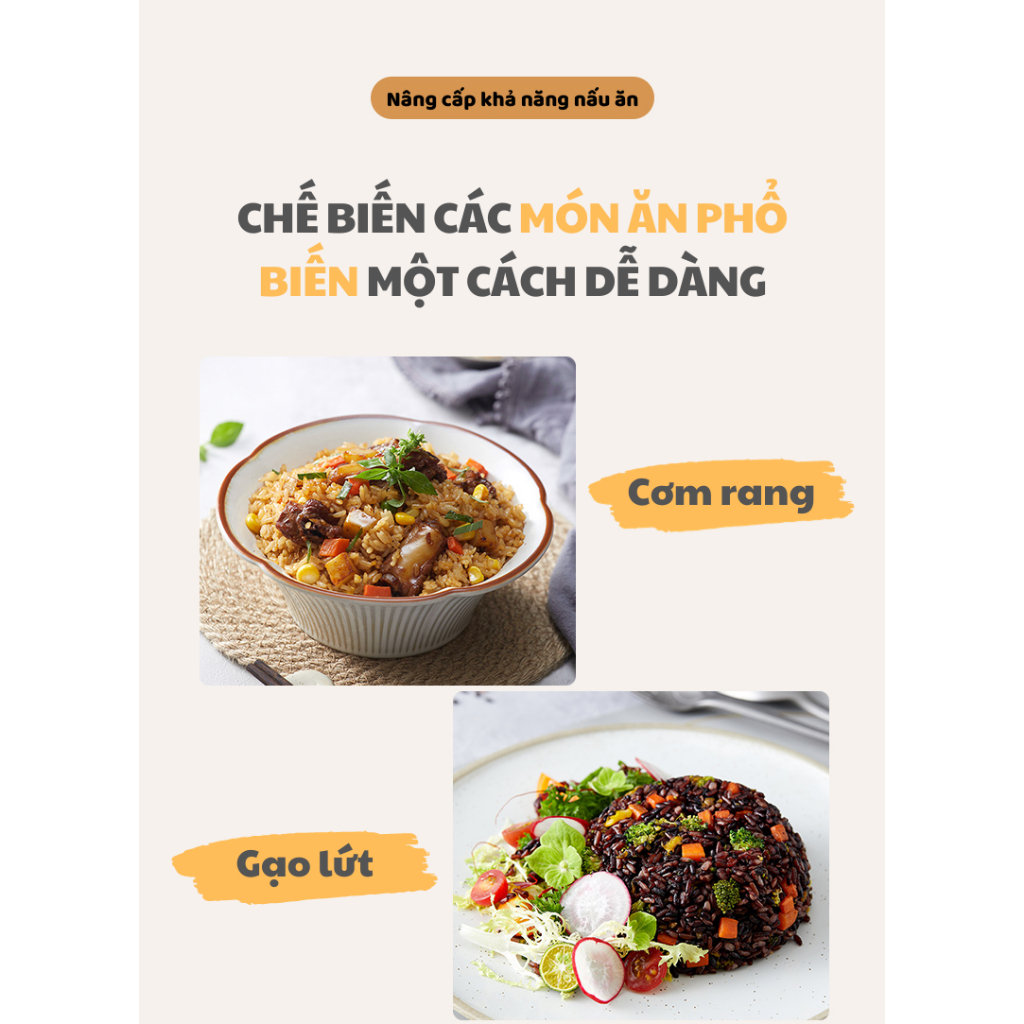 [Chính hãng] [Ảnh thật] [Có sẵn] NỒI CƠM ĐIỆN MINI THÔNG MINH ĐA NĂNG BRUNO