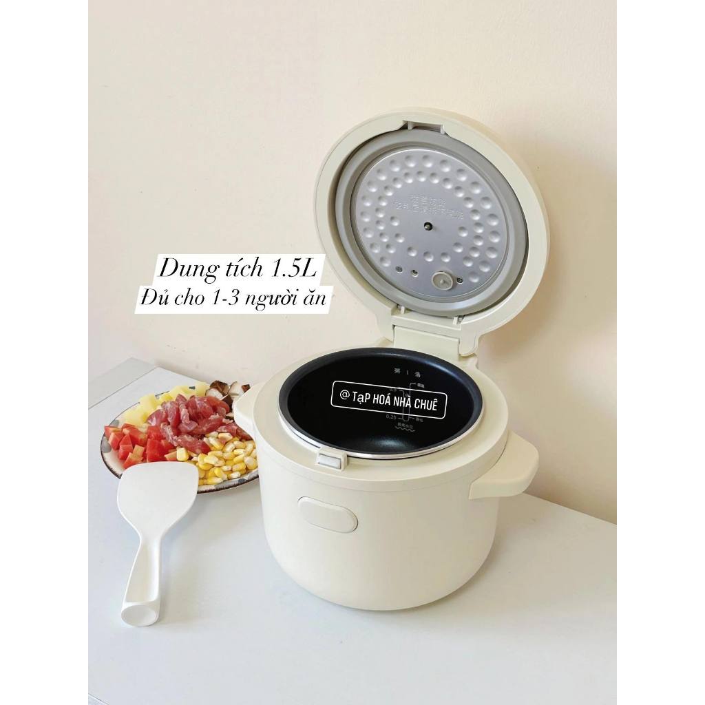 [Chính hãng] [Ảnh thật] [Có sẵn] NỒI CƠM ĐIỆN MINI THÔNG MINH ĐA NĂNG BRUNO