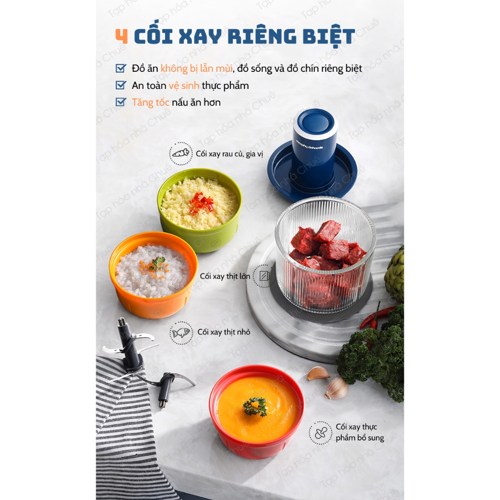 [Chính hãng][Ảnh thật] [Có sẵn] MÁY XAY MINI ĐA NĂNG MORPHY RICHARDS MR9405