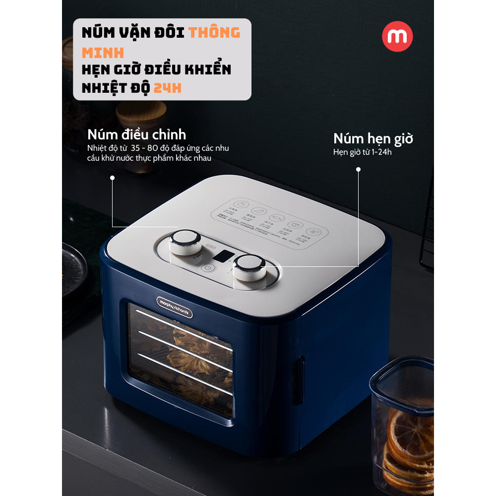 [Chính hãng][Ảnh thật] [Có sẵn] MÁY SẤY THỰC PHẨM MORPHY RICHARDS MR6255