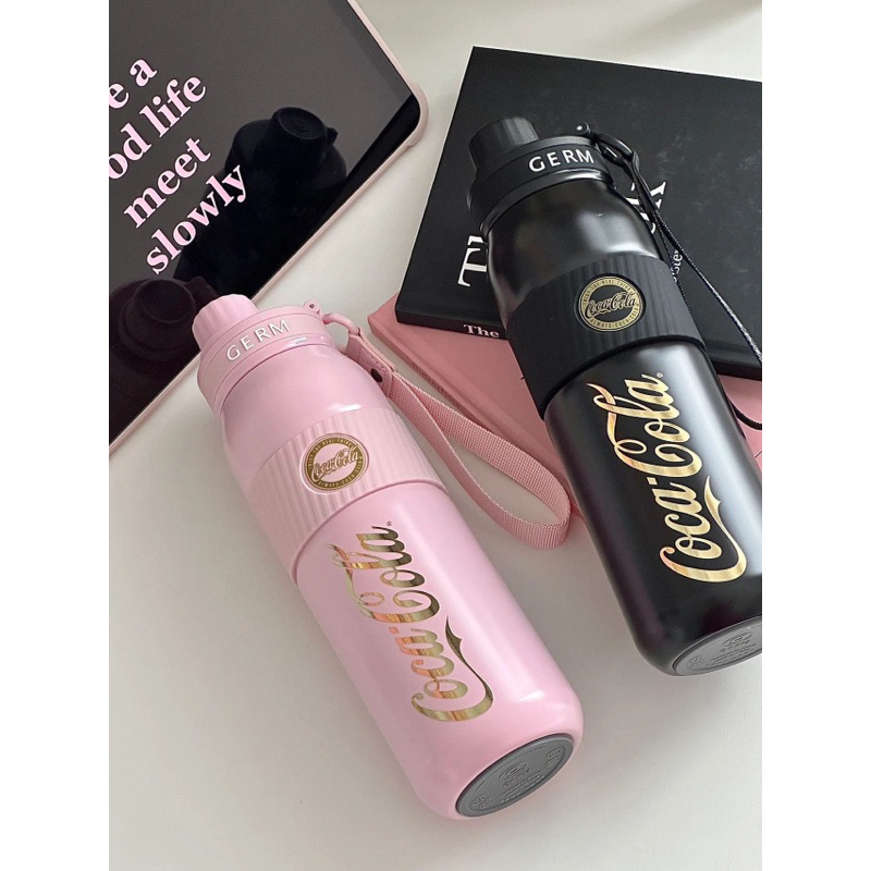 [CÓ SẴN][CHÍNH HÃNG] BÌNH GIỮ NHIỆT THỂ THAO CAO CẤP COCACOLA KÈM ỐNG HÚT LÕI INOX316L GERM BÌNH NƯỚC ĐI HỌC BLACKPINK