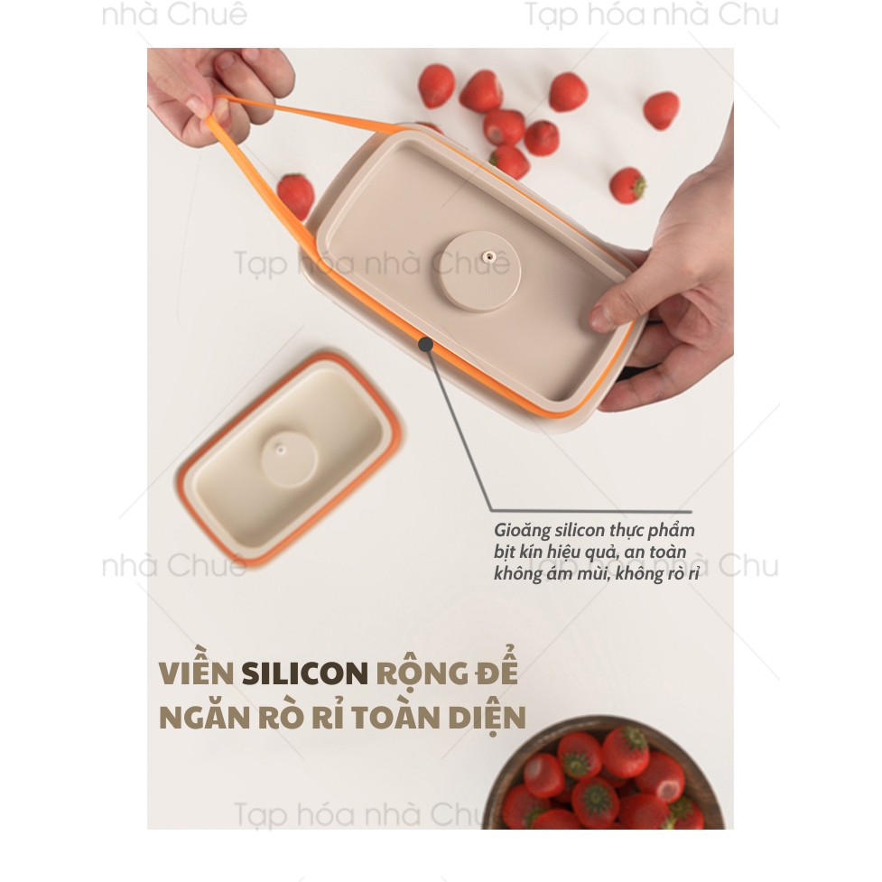 [Chính hãng] [Có bảo hành] [Có sẵn] HỘP BẢO QUẢN THỰC PHẨM INOX KÍN KHÍ