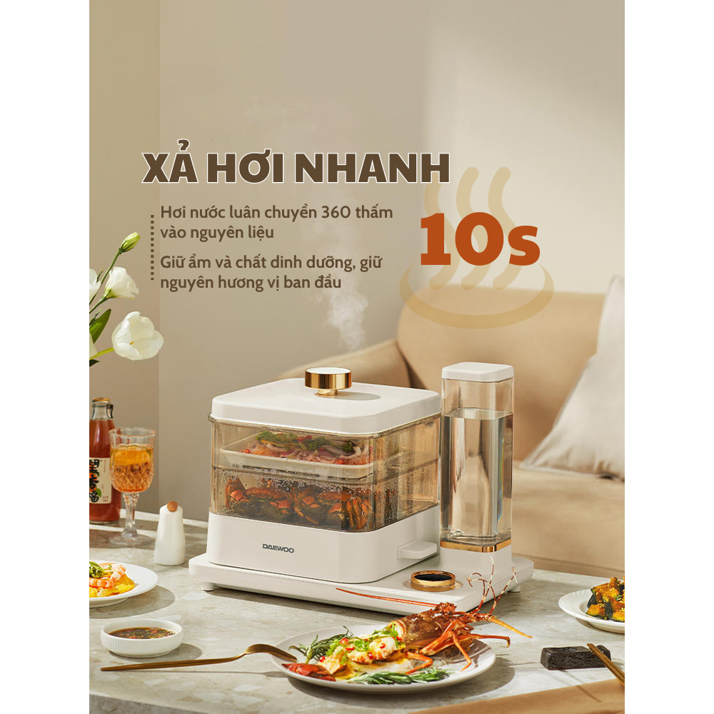 [Chính hãng] [Có bảo hành] [Có sẵn] BẾP HẤP ĐIỆN HAI TÂNG DAEWOO S15