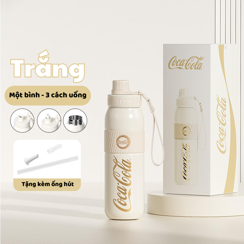 [Có sẵn] [Ảnh thật] [Chính hãng] BÌNH GIỮ NHIỆT THỂ THAO CAO CẤP BÌNH NƯỚC ĐI HỌC KÈM ỐNG HÚT GERM 580ML