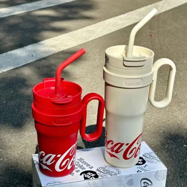 [Có sẵn] [Ảnh thật] [Chính hãng] CỐC GIỮ NHIỆT DUNG TÍCH LỚN CAO CẤP CÓ ỐNG HÚT QUAI CẦM GERM COCACOLA
