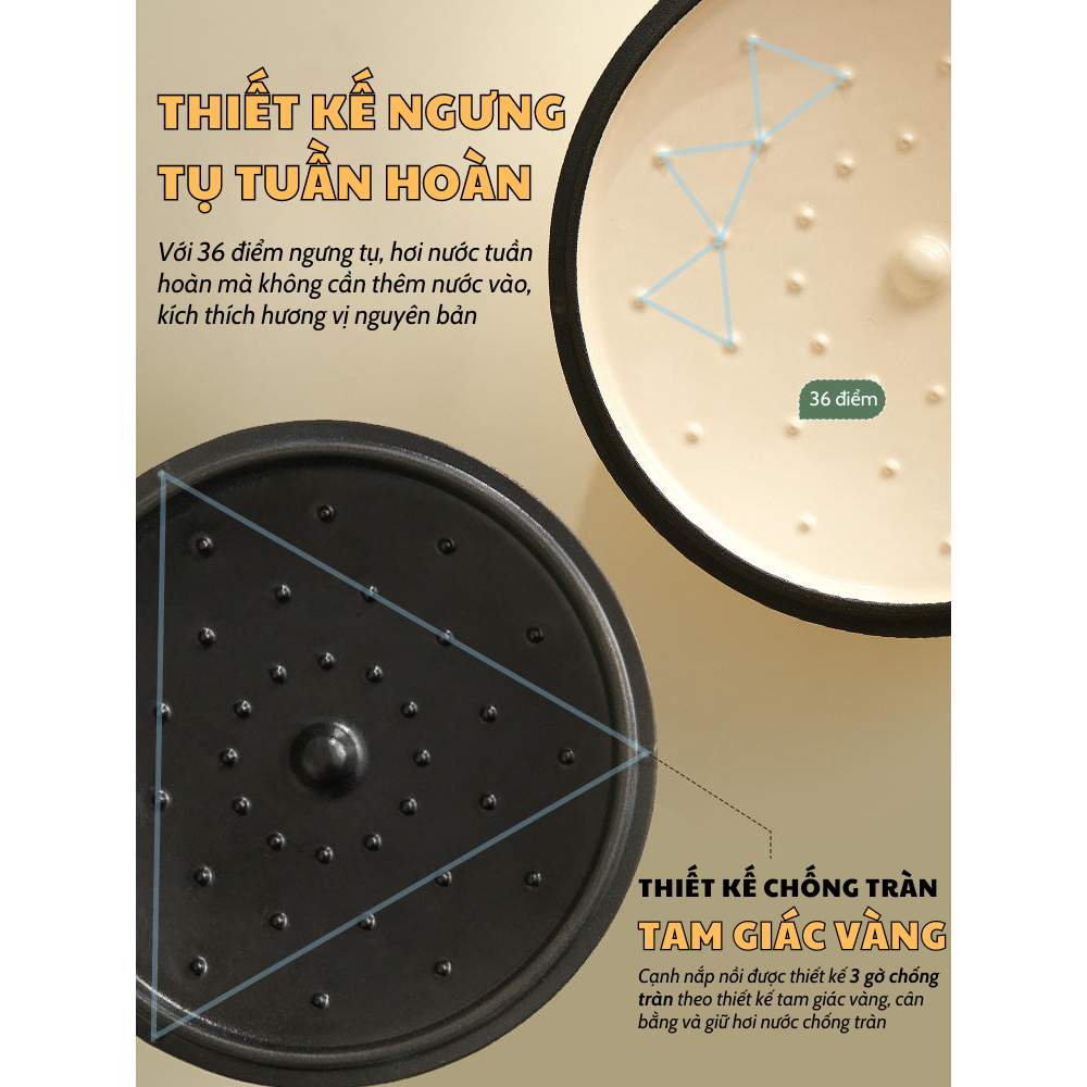 [Có sẵn] [Ảnh thật] [Chính hãng] NỒI GANG MEN SỨ CAO CẤP KIMSCOOK