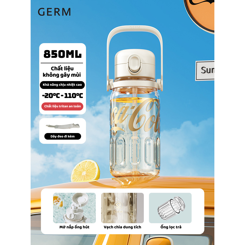 CỐC UỐNG NƯỚC CÁ NHÂN CAO CẤP TRITAN AN TOÀN CHỊU NHIỆT GERM