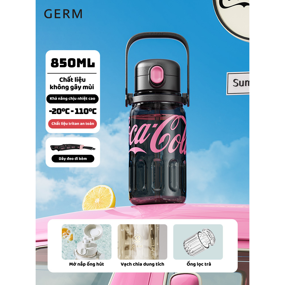 CỐC UỐNG NƯỚC CÁ NHÂN CAO CẤP TRITAN AN TOÀN CHỊU NHIỆT GERM