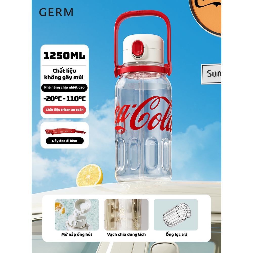 CỐC UỐNG NƯỚC CÁ NHÂN CAO CẤP TRITAN AN TOÀN CHỊU NHIỆT GERM