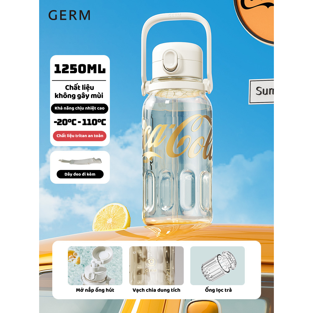 CỐC UỐNG NƯỚC CÁ NHÂN CAO CẤP TRITAN AN TOÀN CHỊU NHIỆT GERM