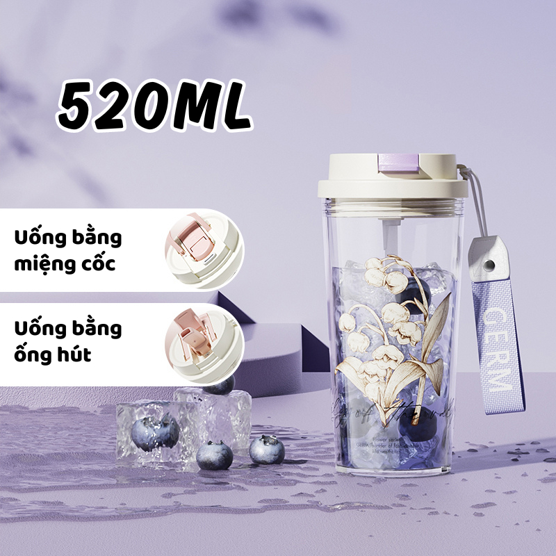 CỐC UỐNG NƯỚC CÁ NHÂN CAO CẤP TRITAN AN TOÀN CHỊU NHIỆT GERM