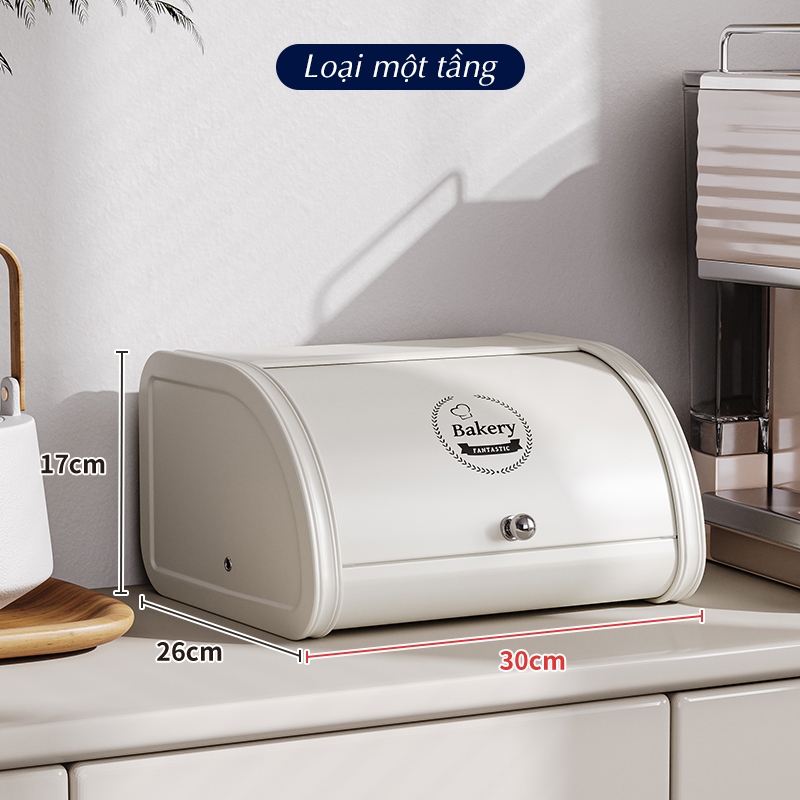 Hộp đựng đồ tiền sảnh hộp sắt đựng đồ decor cao cấp BAKERY