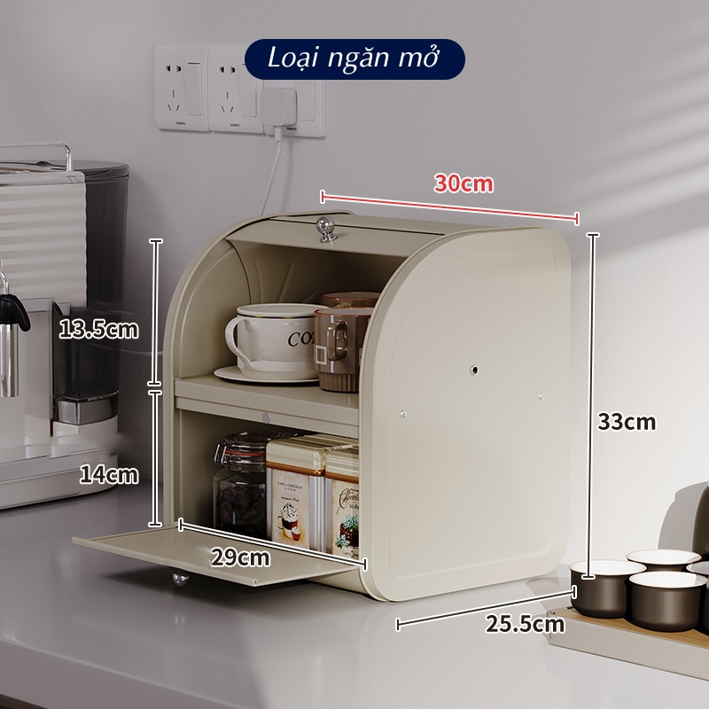 Hộp đựng đồ tiền sảnh hộp sắt đựng đồ decor cao cấp BAKERY