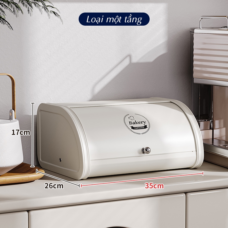 Hộp đựng đồ tiền sảnh hộp sắt đựng đồ decor cao cấp BAKERY