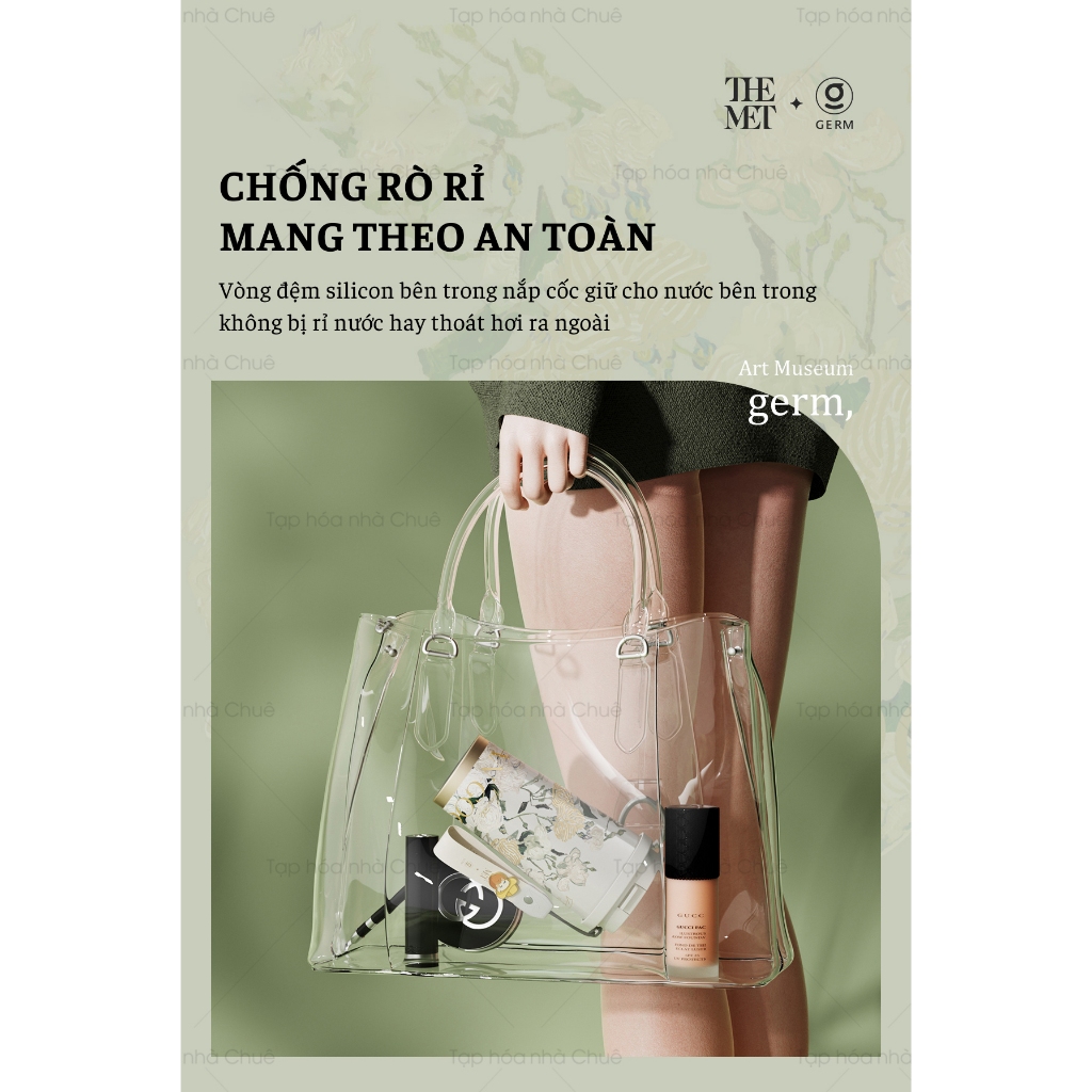 CỐC GIỮ NHIỆT PHONG CÁCH TRANH NGHỆ THUẬT VANGOGH GERM x TheMET CAO CẤP LÕI SU31603