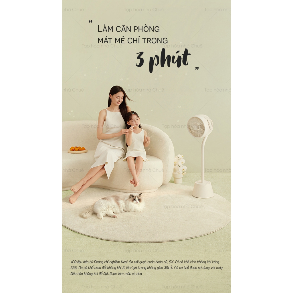 [Chính hãng][Ảnh thật][Có sẵn] QUẠT TUẦN HOÀN LƯU THÔNG KHÔNG KHÍ TỎA MÙI THƠM KEHEAL SX-D1