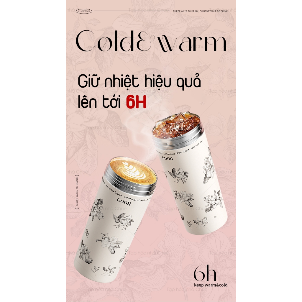 CỐC GIỮ NHIỆT LÕI INOX 316 CAO CẤP GOOM