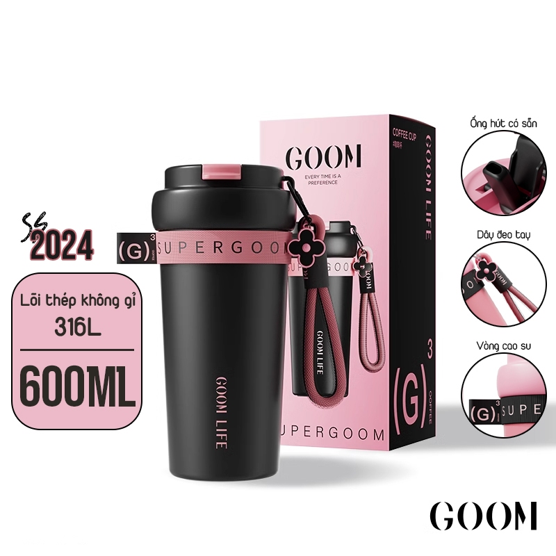 CỐC GIỮ NHIỆT LÕI INOX 316 CAO CẤP GOOM