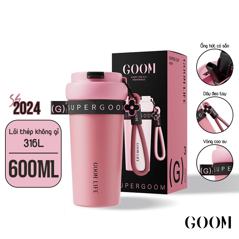 CỐC GIỮ NHIỆT LÕI INOX 316 CAO CẤP GOOM