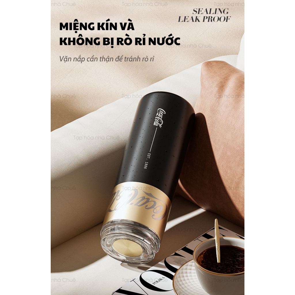 CỐC GIỮ NHIỆT PHA TRÀ LÕI THÉP KHÔNG GỈ S31603 CAO CẤP GERM