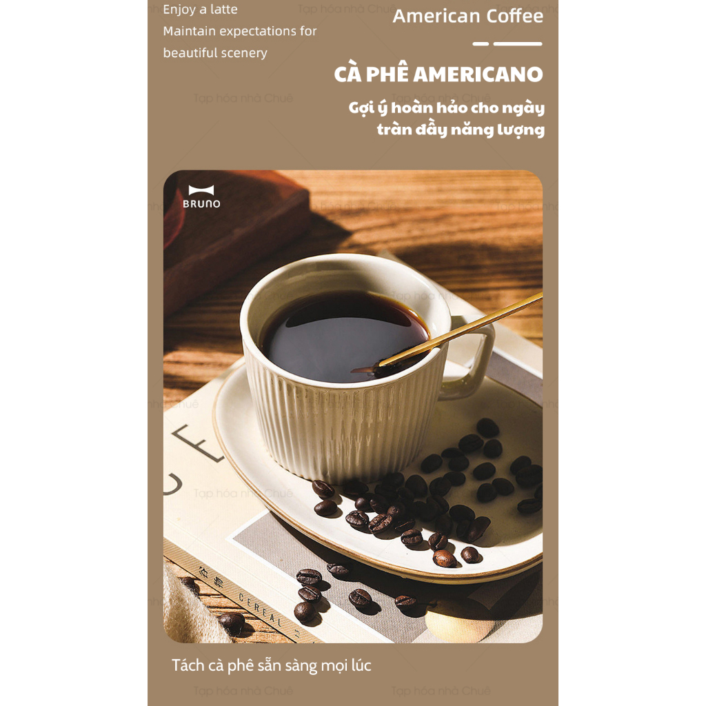 MÁY XAY VÀ PHA CÀ PHÊ CẦM TAY 3 IN 1 TIỆN LỢI THÔNG MINH BRUNO