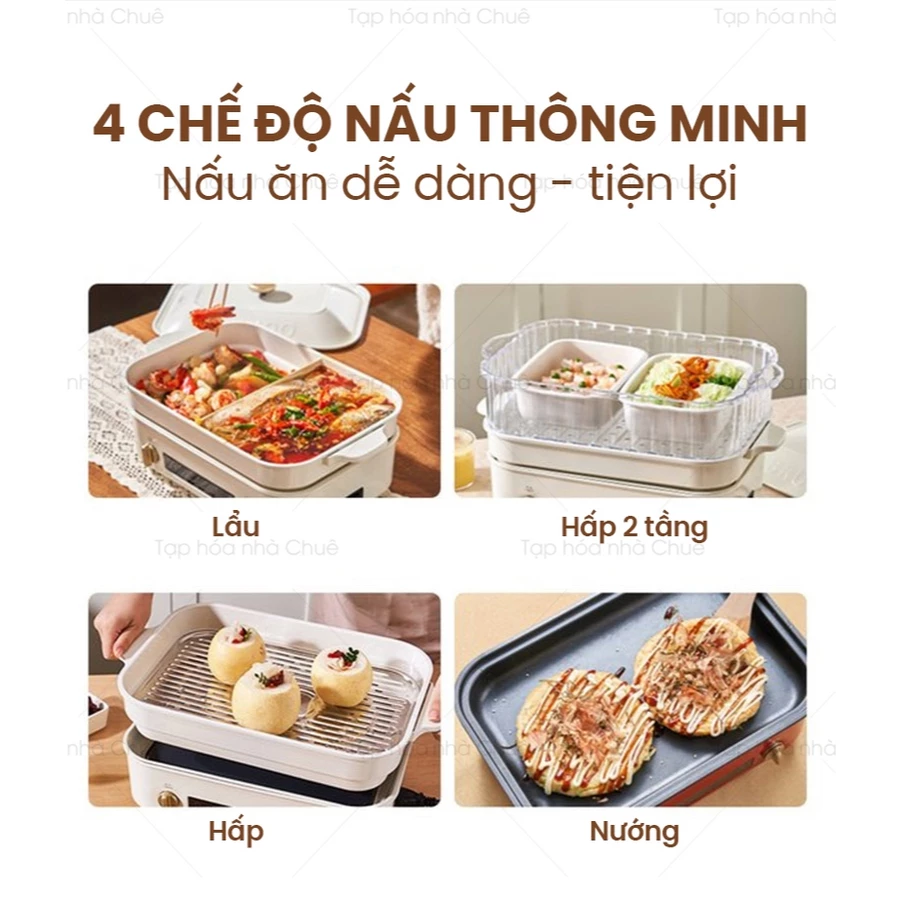 BẾP LẨU NƯỚNG ĐA NĂNG BRUNO DIGITAL