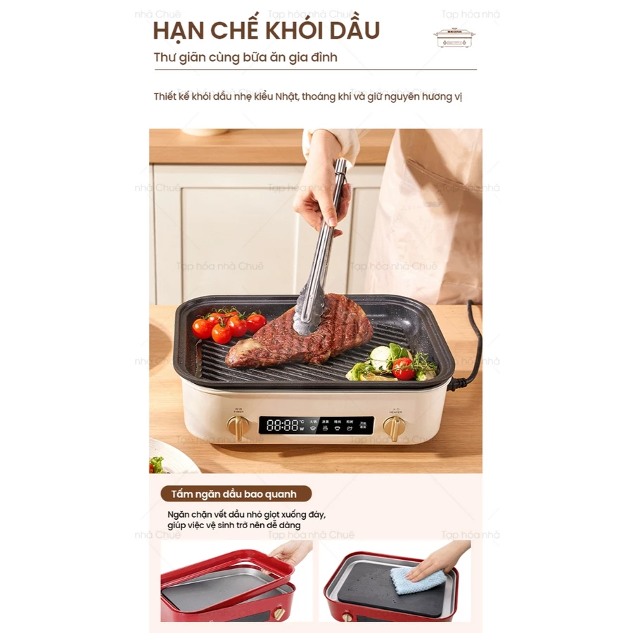 BẾP LẨU NƯỚNG ĐA NĂNG BRUNO DIGITAL