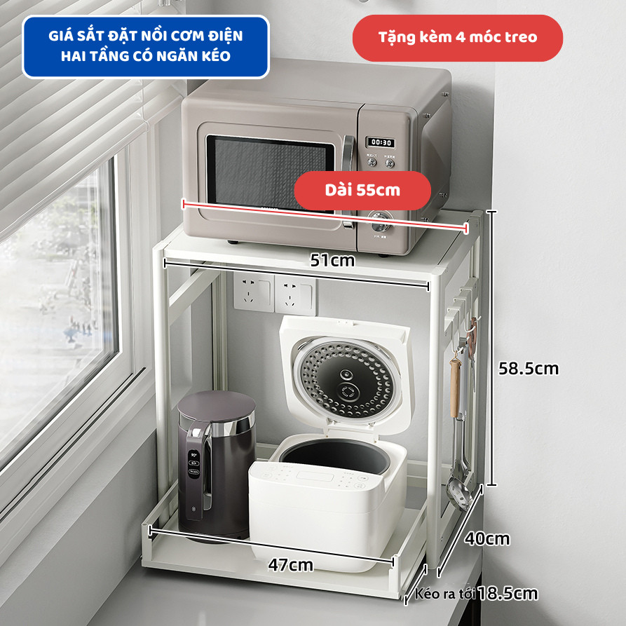 KỆ BẾP THÔNG MINH 2 TẦNG ĐA NĂNG