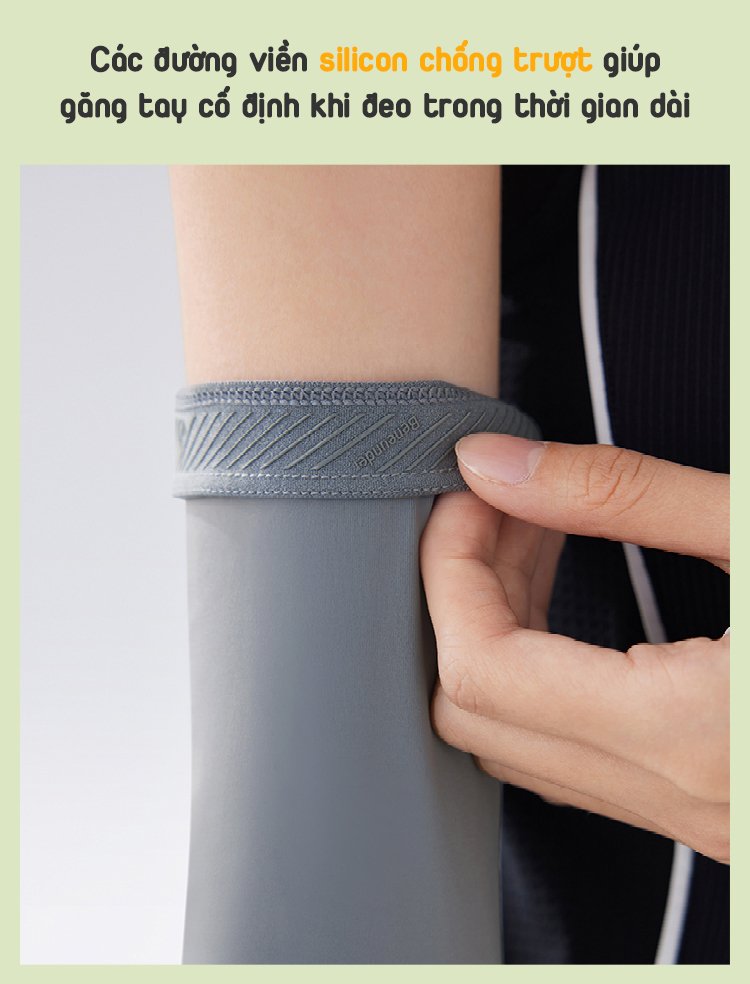 GĂNG TAY CHỐNG NĂNG BĂNG TƠ UPF50+ 2 MÀU BENEUNDER 2024SS