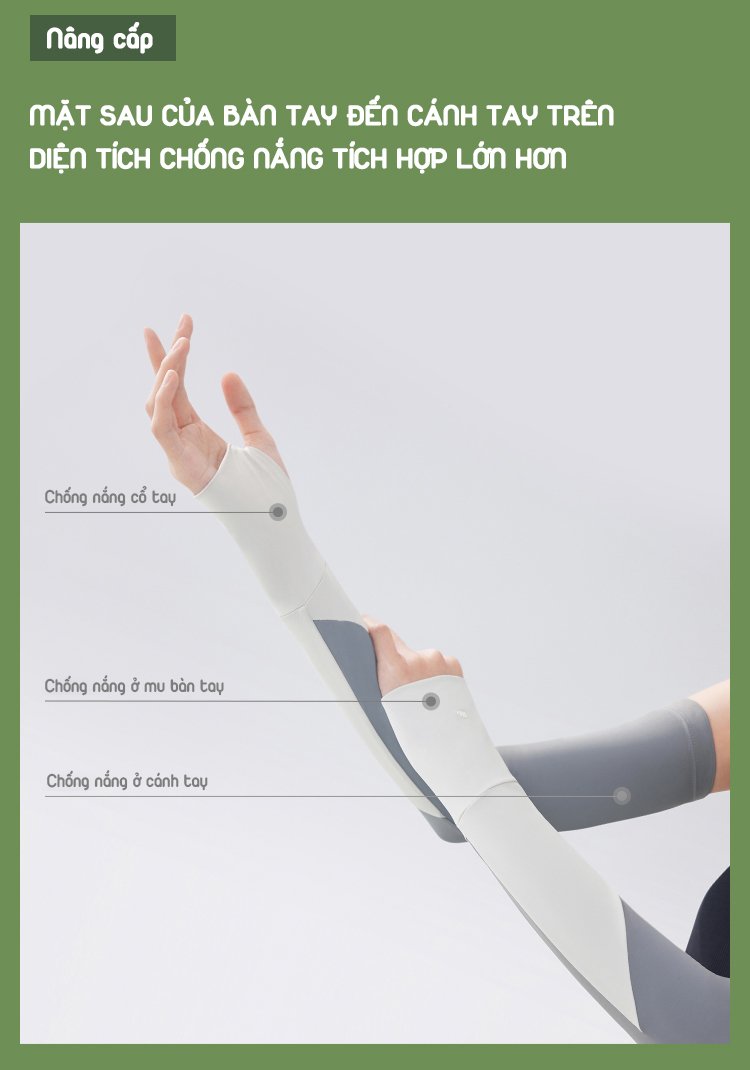 GĂNG TAY CHỐNG NĂNG BĂNG TƠ UPF50+ 2 MÀU BENEUNDER 2024SS