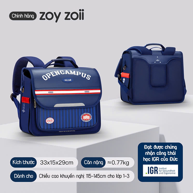 CẶP SÁCH ĐI HỌC CHỐNG GÙ BẢO VỆ LƯNG CHO BÉ ZOYZOII