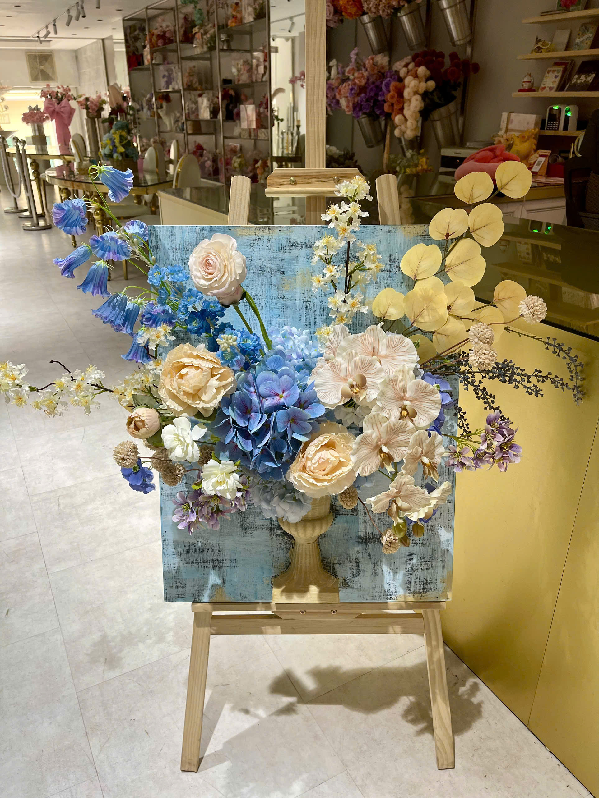 [QUÀ TẶNG] Hộp hoa lụa trong suốt nghệ thuật quà tặng thiết kế thủ công cao cấp