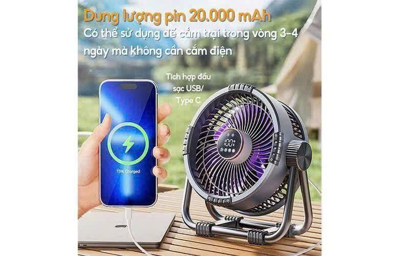 QUẠT TÍCH ĐIỆN TUẦN HOÀN ĐỂ BÀN TIROSS TS2285