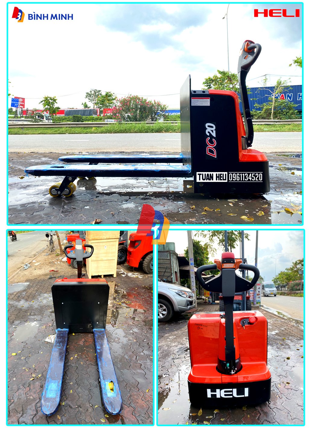 xe nâng điện pallet truck 2 tấn heli cbd20j