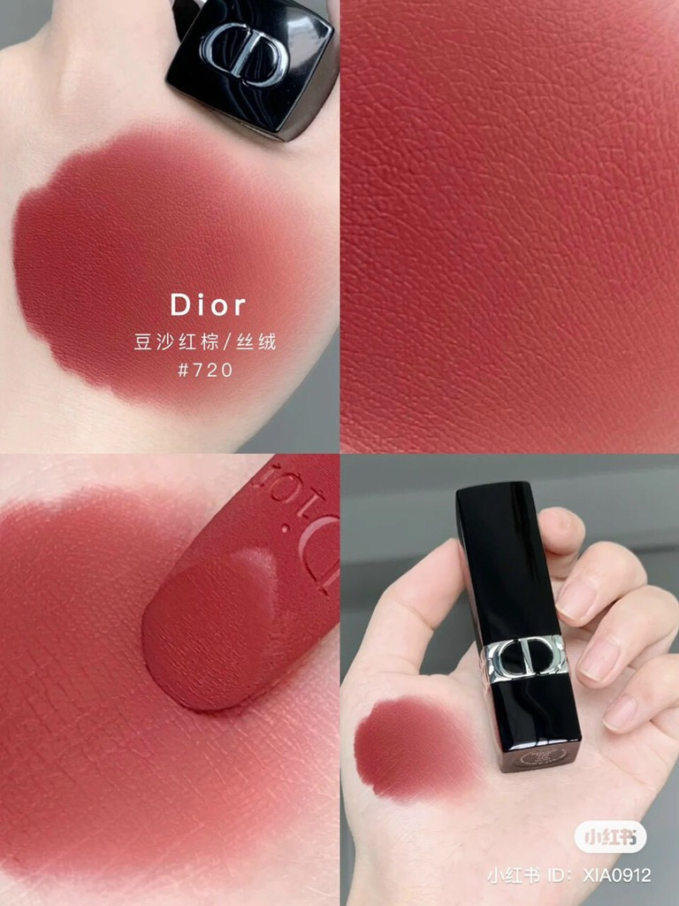 Son Dior 720 Limited Icône  Phiên Bản Houndstooth Hot Nhất Hồng Nâu