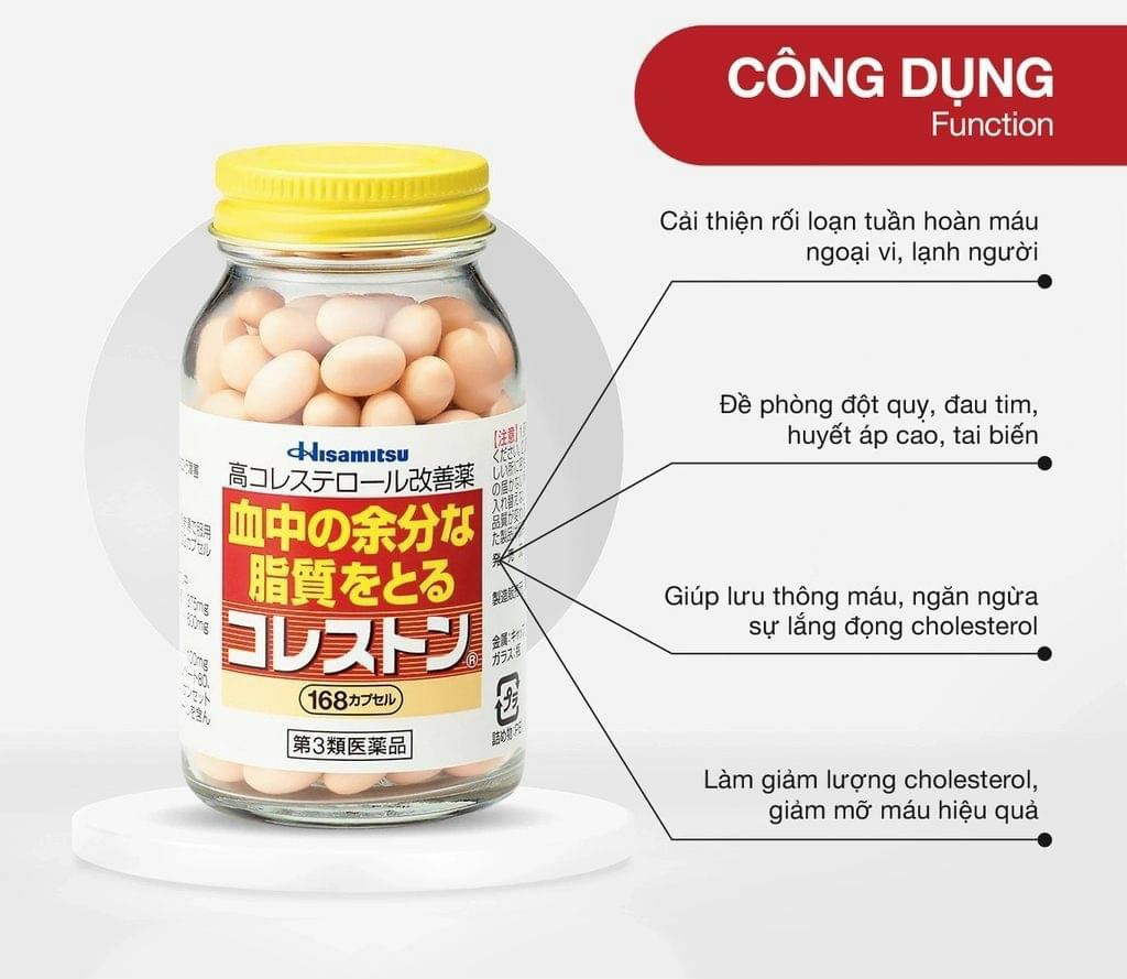 VIÊN UỐNG GIẢM MỠ MÁU HISAMITSU 168 VIÊN