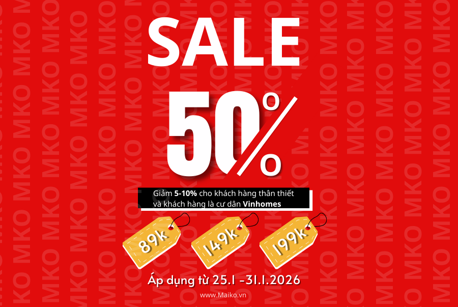 SALE SỐC CUỐI NĂM LÊN TỚI 50%