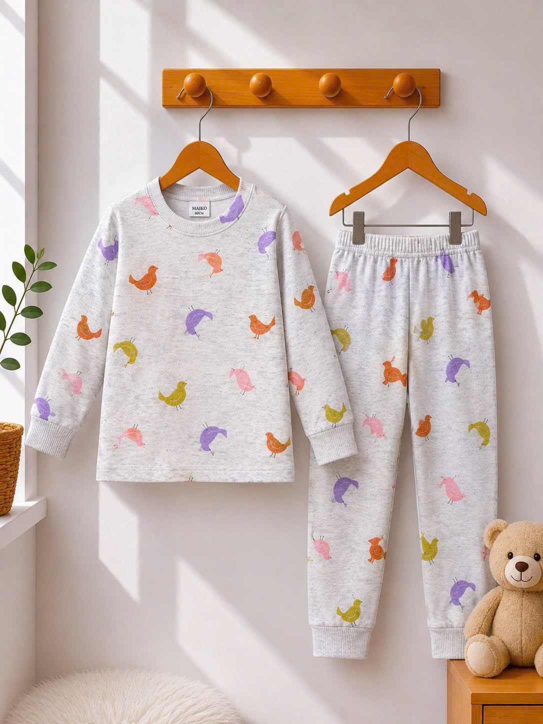 BỘ COTTON CỘC TAY IN TRÀN BÉ GÁI 1-5Y (NHIỀU HỌA TIẾT)