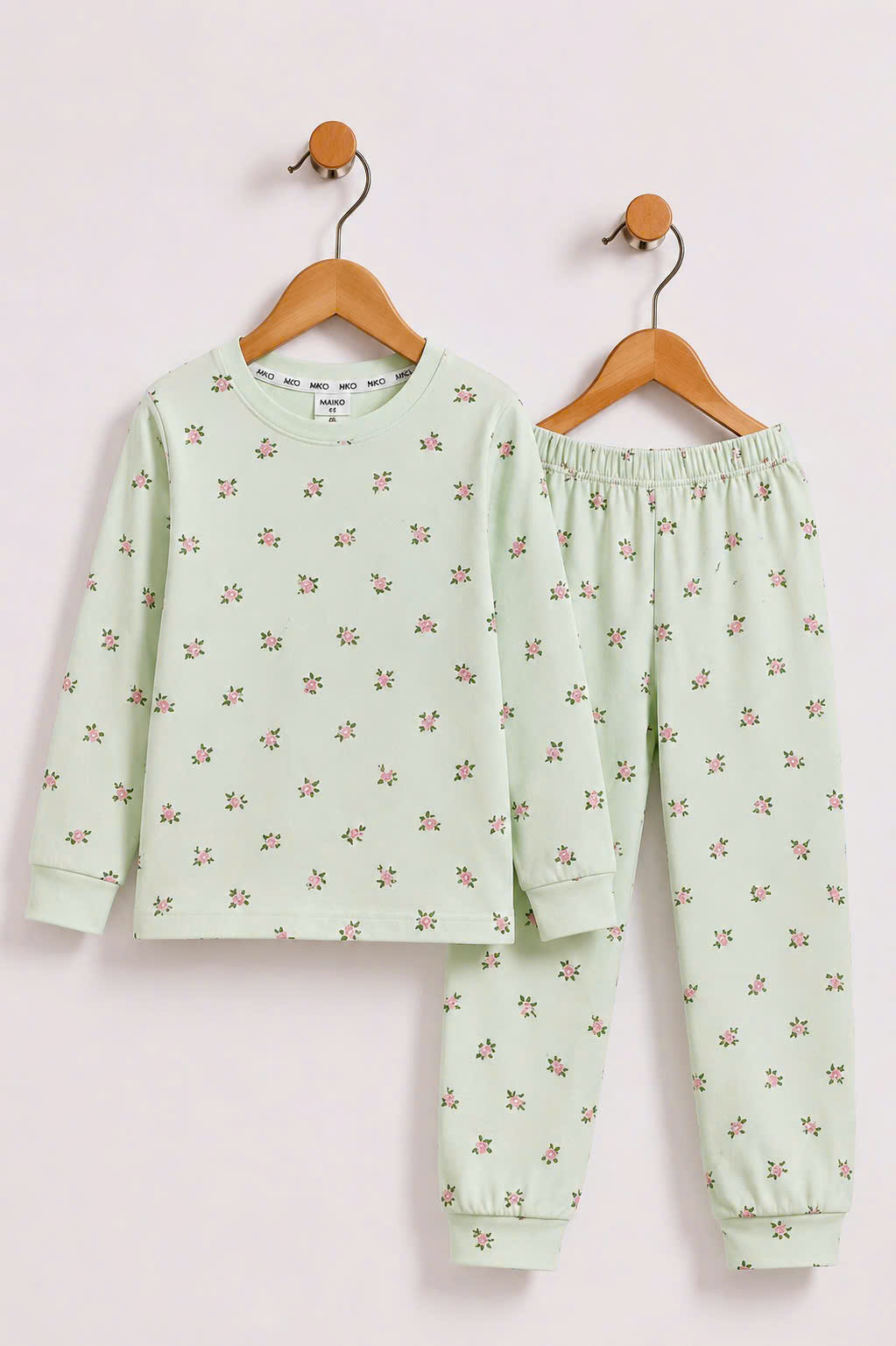 BỘ COTTON DÀI TAY IN TRÀN BÉ GÁI 4-14Y
