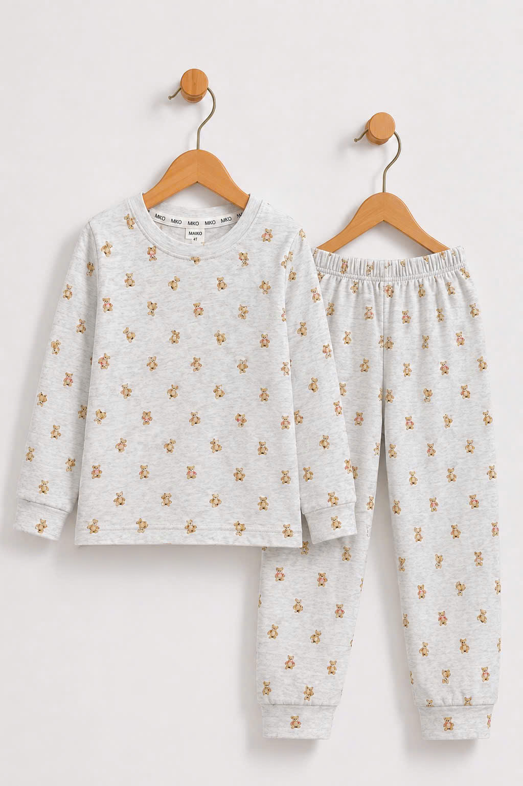 BỘ COTTON DÀI TAY IN TRÀN BÉ TRAI 4-14 TUỔI 