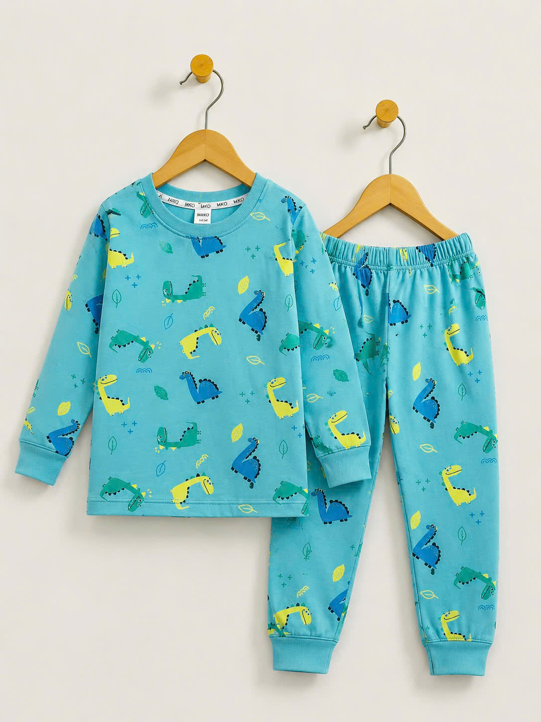 BỘ COTTON DÀI TAY IN TRÀN BÉ TRAI 4-14 TUỔI 