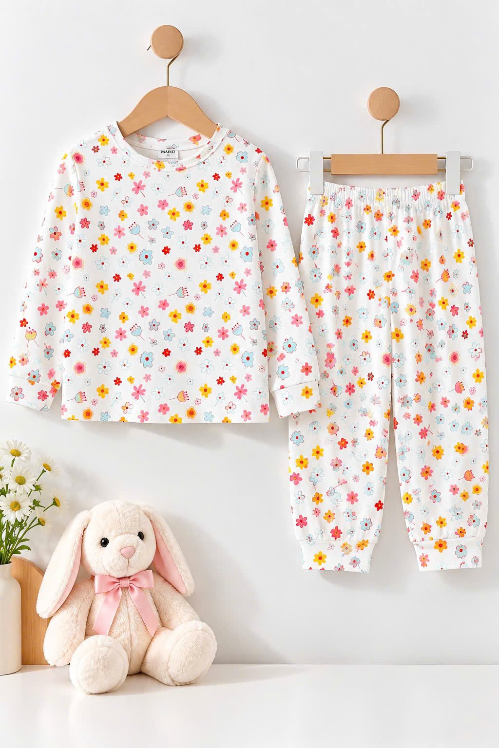 BỘ DÀI TAY COTTON 4 CHIỀU BÉ GÁI 6-14 TUỔI 
