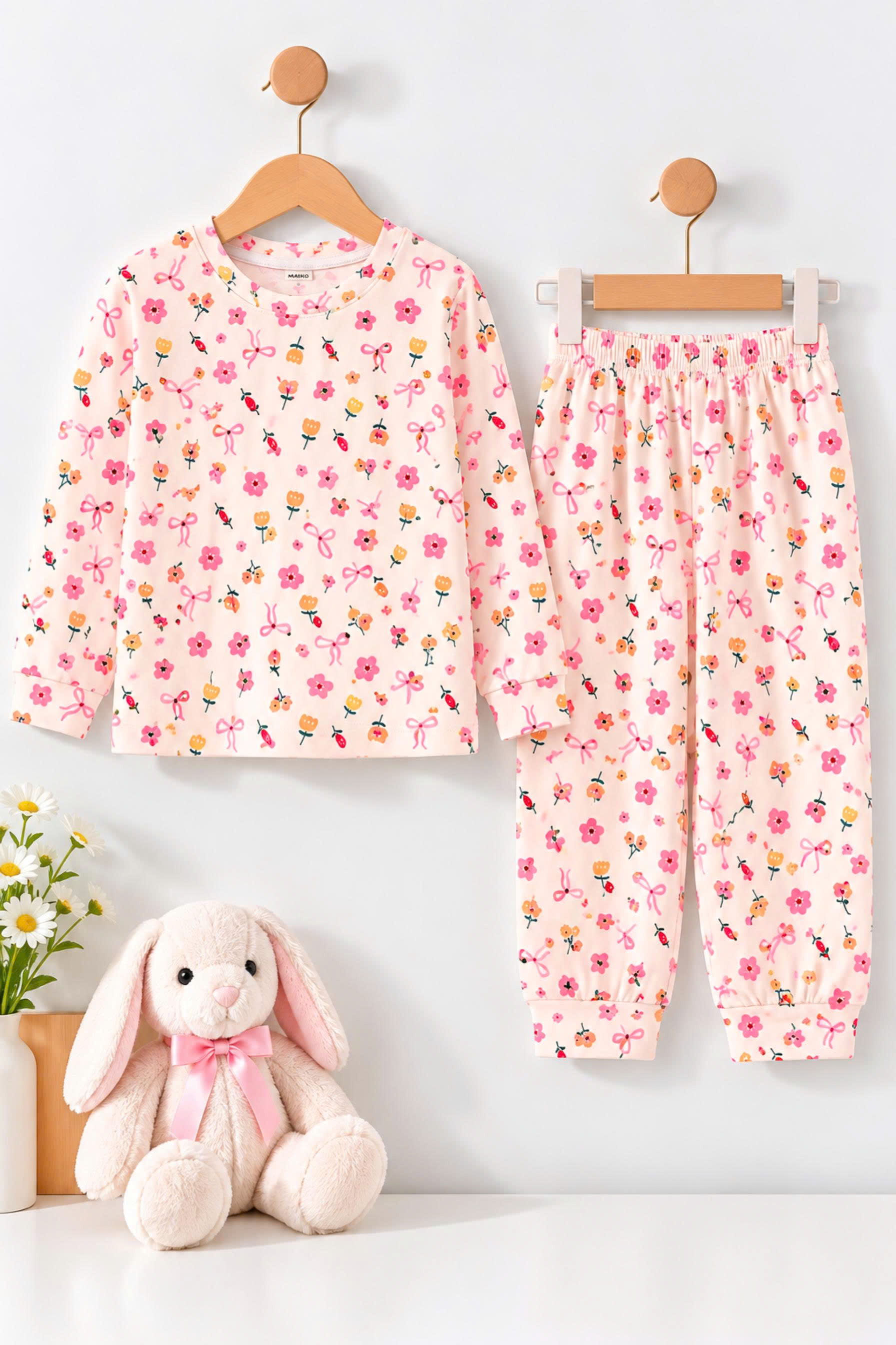 BỘ DÀI TAY COTTON 4 CHIỀU BÉ GÁI 6-14 TUỔI 