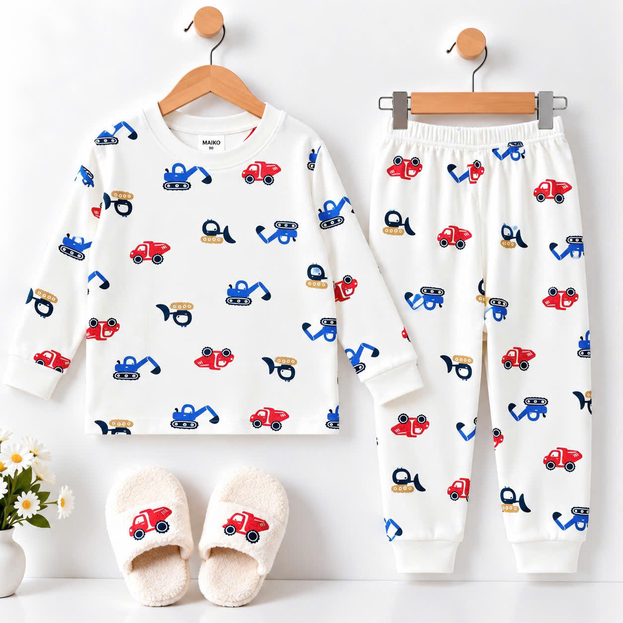 BỘ COTTON DÀI TAY BÉ TRAI 1-5 TUỔI
