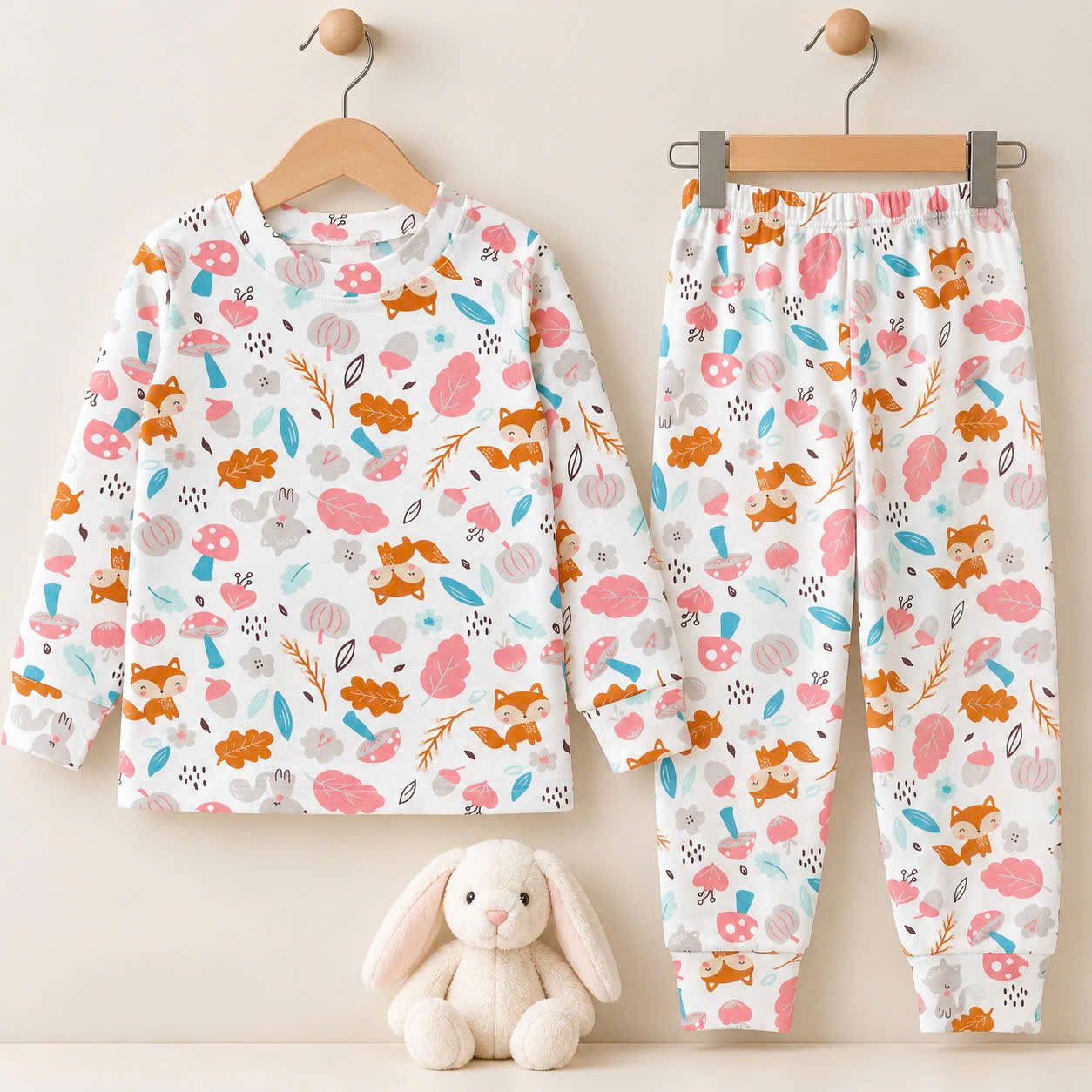 BỘ DÀI TAY COTTON BÉ GÁI 1-5 TUỔI (NHIỀU MÀU)