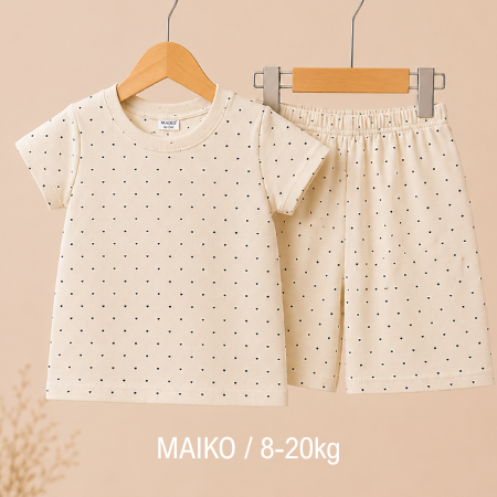 [COMBO 3 BỘ] COTTON CỘC TAY BÉ GÁI TỪ 1-5 TUỔI