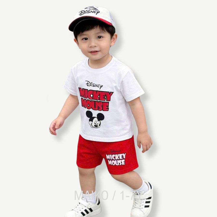 BỘ CỘC TAY COTTON IN HỌA TIẾT BÉ TRAI 2-7 TUỔI