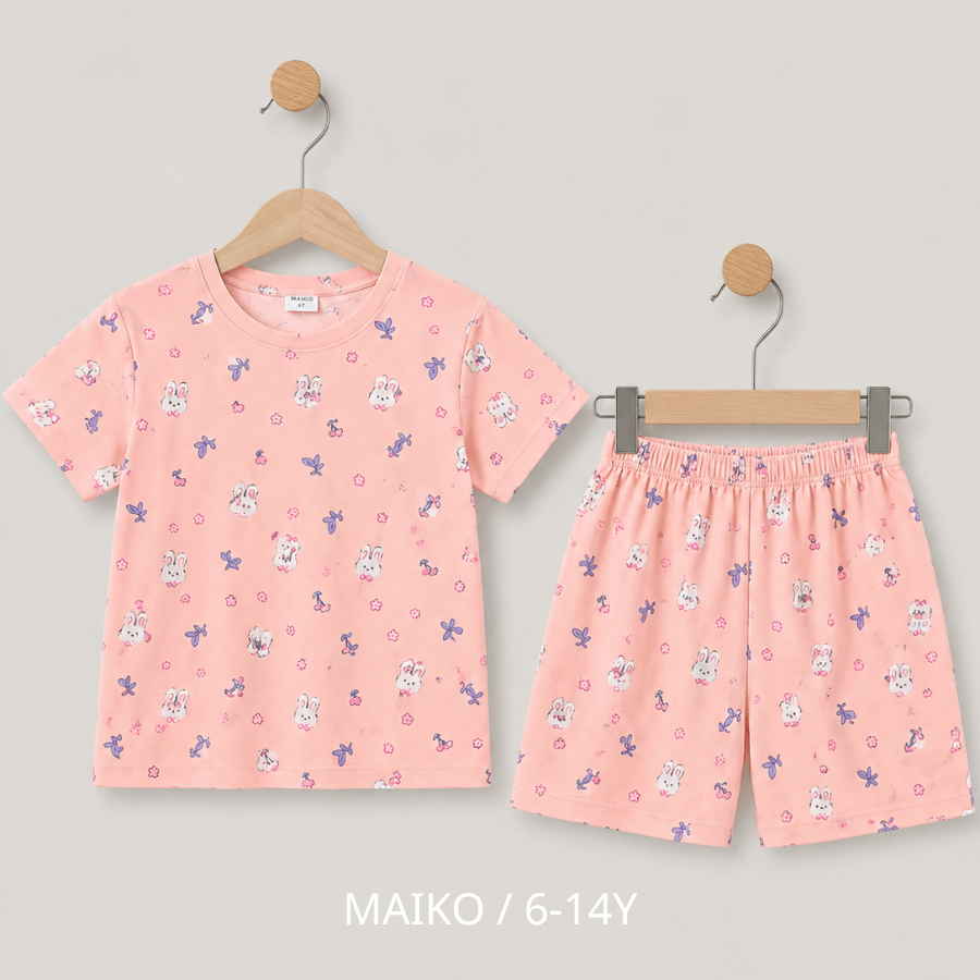 BỘ CỘC TAY COTTON 4 CHIỀU BÉ GÁI 6-14 TUỔI (NHIỀU HỌA TIẾT)